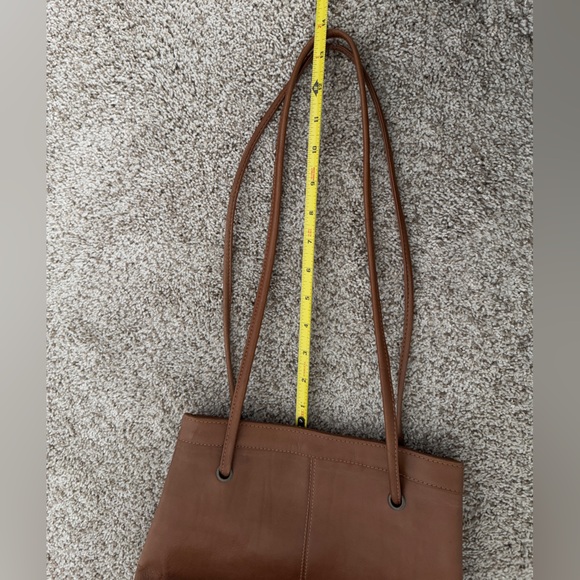 Wilson leather Brown Leather Tote Bag *long handles - Picture 9 of 13